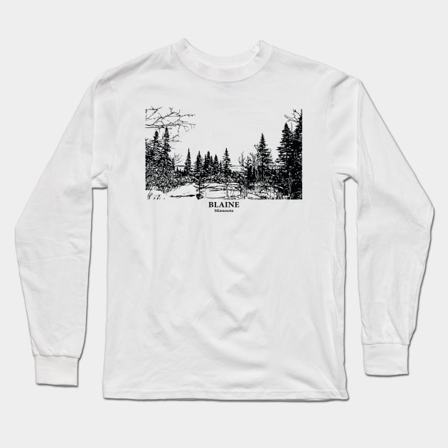 Blaine - Minnesota Long Sleeve T-Shirt by Lakeric